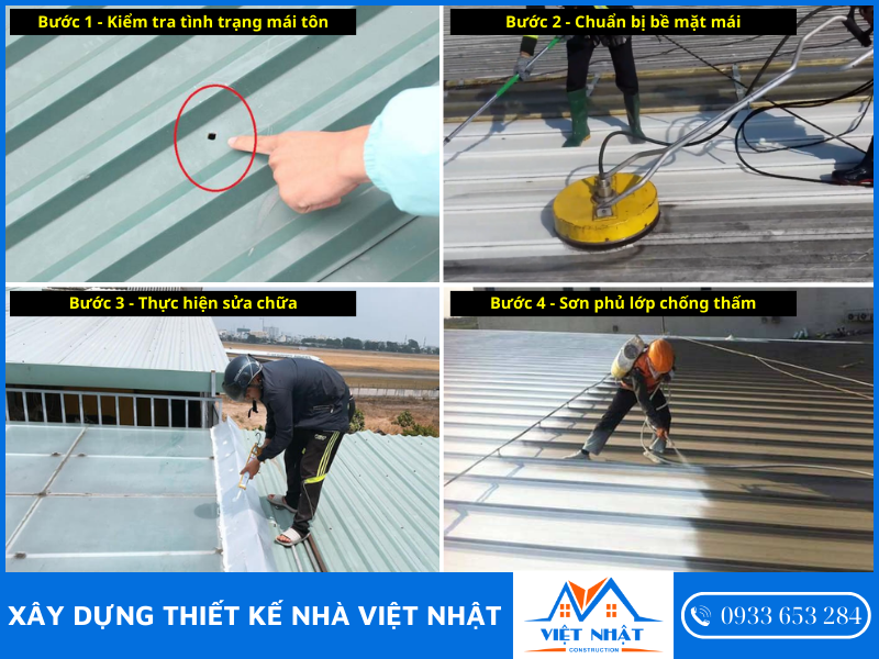 Cách chống thấm dột mái tôn hiệu quả tại nhà