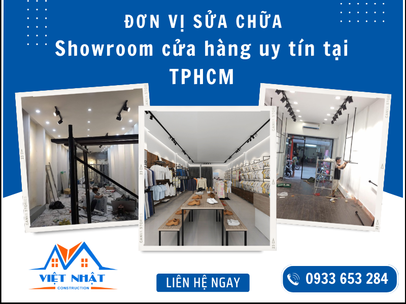 Đơn vị sửa chữa showroom cửa hàng shop uy tín tại TPHCM